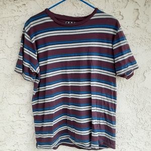 Westy Red Stripped Pattern Men Shirt Size XL